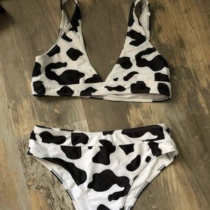 Women’s Shein Cow print Swimsuit- size L